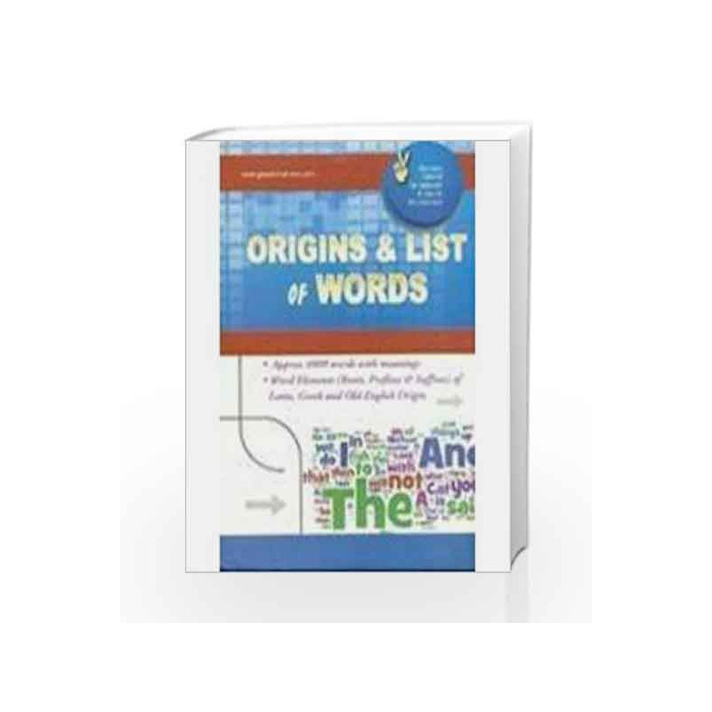 Origins & List of Words by GKP Book-9788183554336