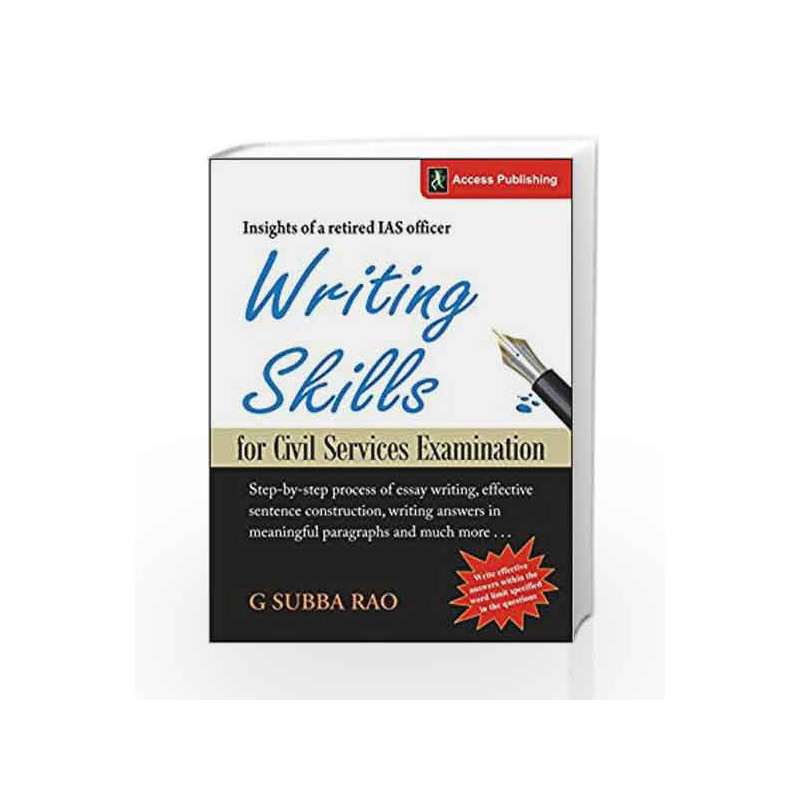 Writing Skills for Civil Services Examination by G Subba Rao Book-9789383454259