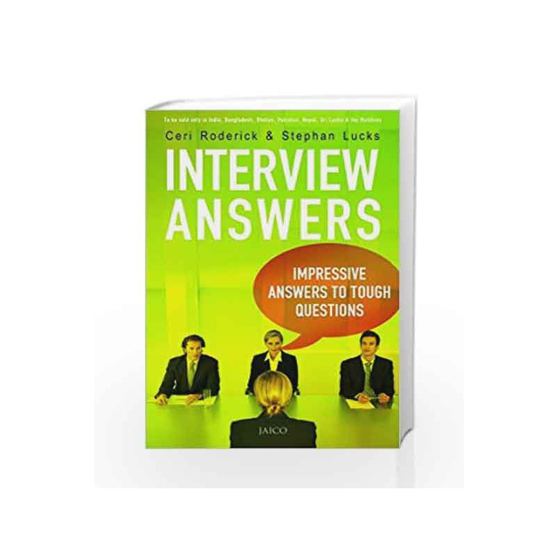 Interview Answers by Ceri Roderick & Stephan Lucks Book-9788184952506