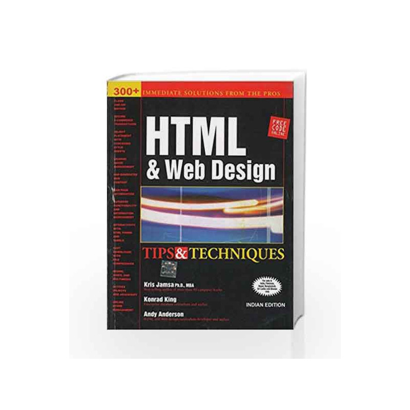 HTML & Web Design Tips & Techniques by Kris Jamsa Book-9780070499218