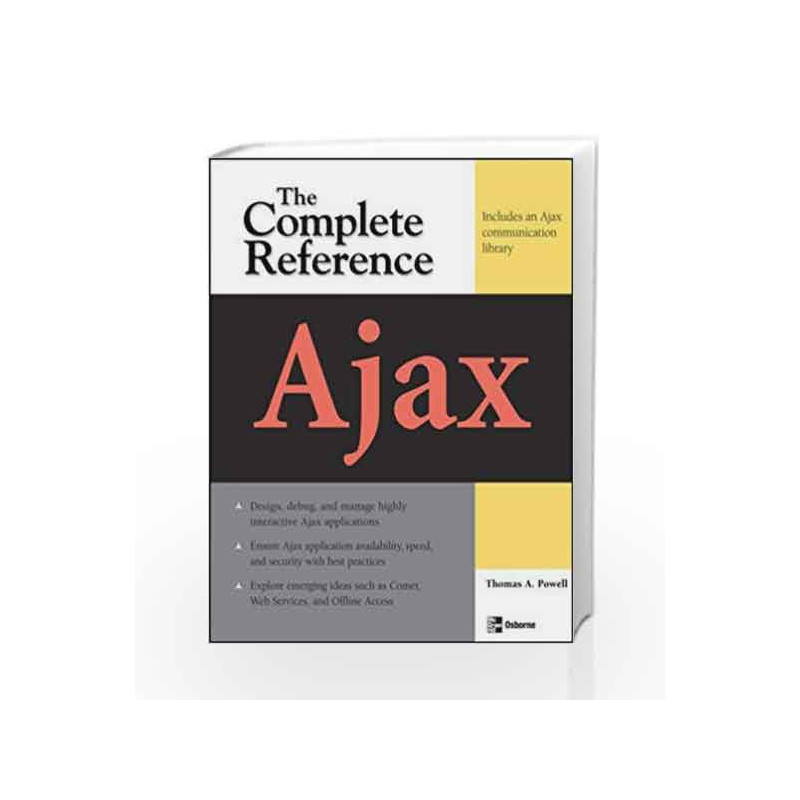 Ajax: The Complete Reference by Thomas Powell Book-9780070248496