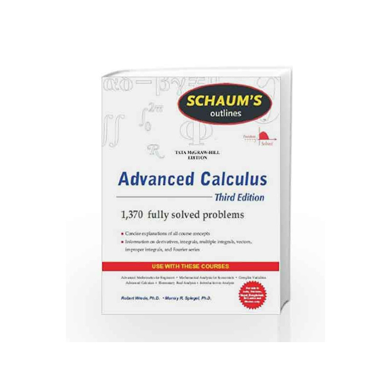 Advanced Calculus - Schaum's Outline Series by Wrede R C Book-9780071321266
