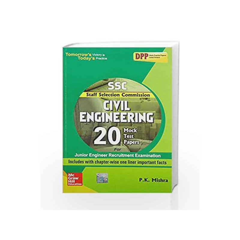 SSC Civil Engineering 20 Mock Test Papers by P.K. Mishra Book-9789352604647