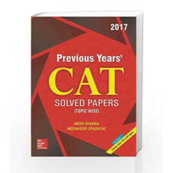 Previous Years CAT Solved Papers by SHARMA Book-9789352602278