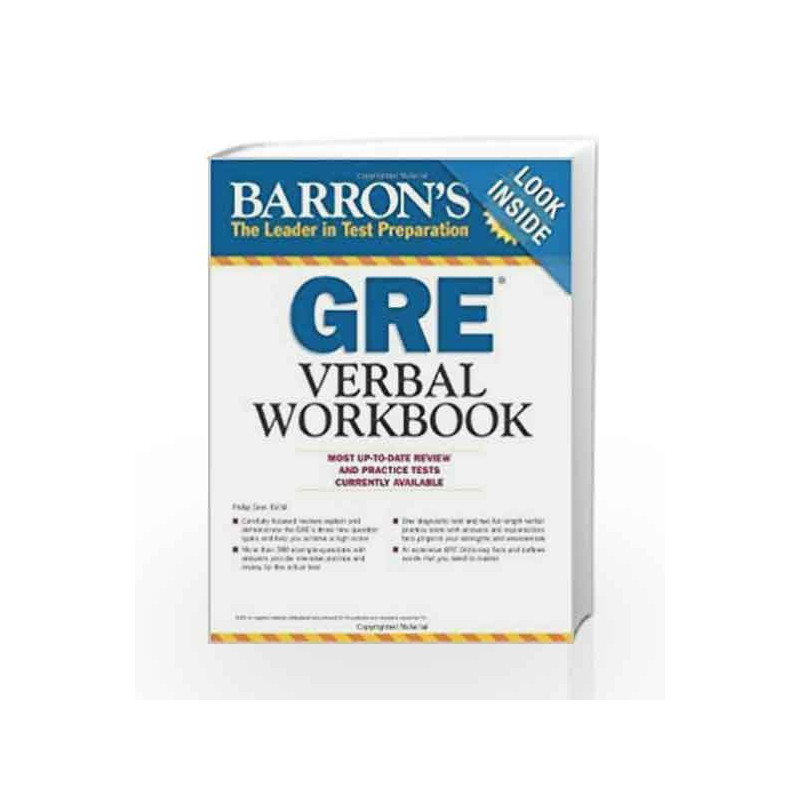 Barrons GRE Verbal Workbook by Philip Geer Book-9788122435764
