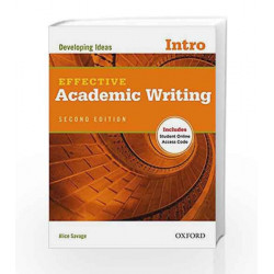 Effective Academic Writing Second Edition: Introductory: Student Book by ALICE Book-9780194323451