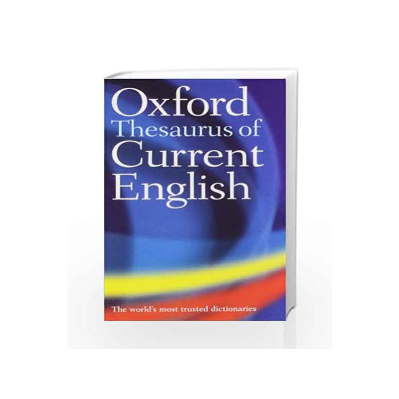 Oxford Thesaurus of Current English by Dictionary Book-9780199202874