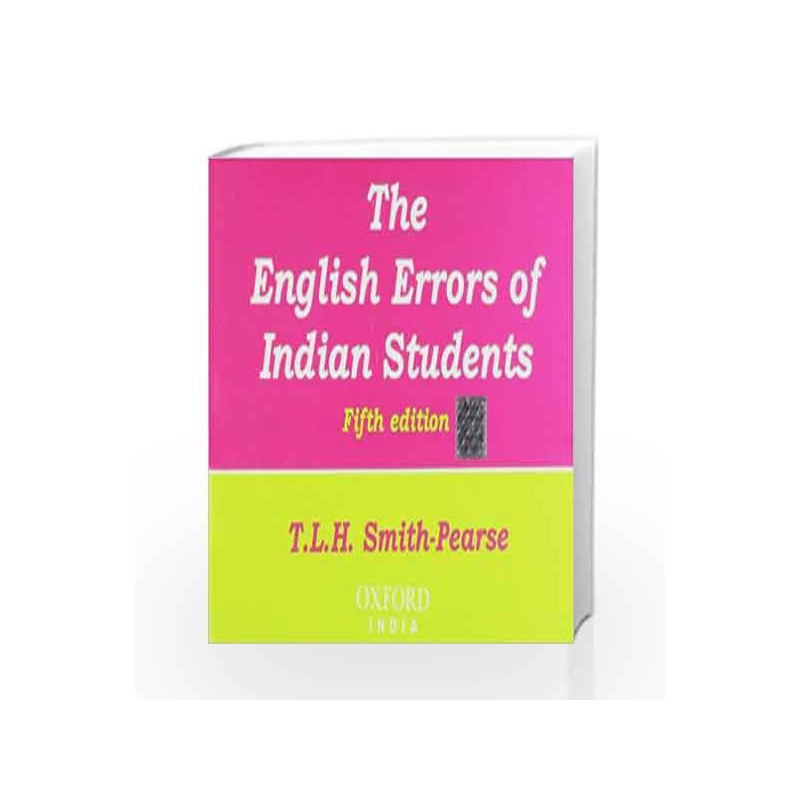 English Errors of Indian Students by Pearse-Smith Book-9780195600995