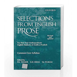 Selections from English Prose by Thaker Et Al. Book-9780195663167