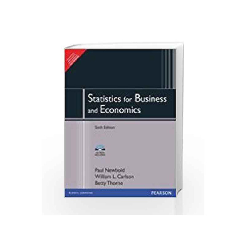 Statistics for Business and Economics and Student CD, 6e by NEWBOLD Book-9788131719275