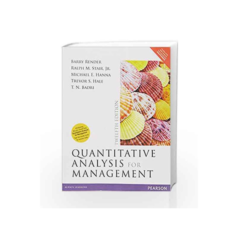 Quantitative Analysis for Management 12E by Render/Badri Book-9789332568853