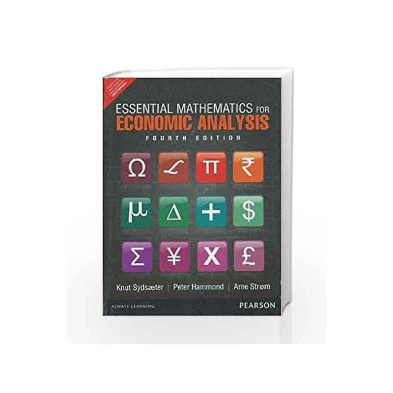 Essential Mathematics for Economic Analysis, 4e by Sydsaeter Book-9789332517394