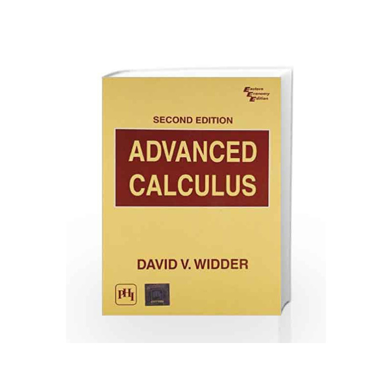 Advanced Calculus by Widder Book-9788120300866