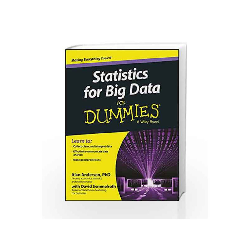 Statistics for Big Data for Dummies by ALAN ANDERSON Book-9788126558223