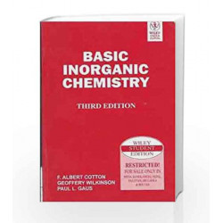 Basic Inorganic Chemistry, 3ed by COTTON Book-9788126511143