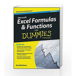 Microsoft Excel Formulas & Functions For Dummies, 4ed by Ken Bluttman Book-9788126559466
