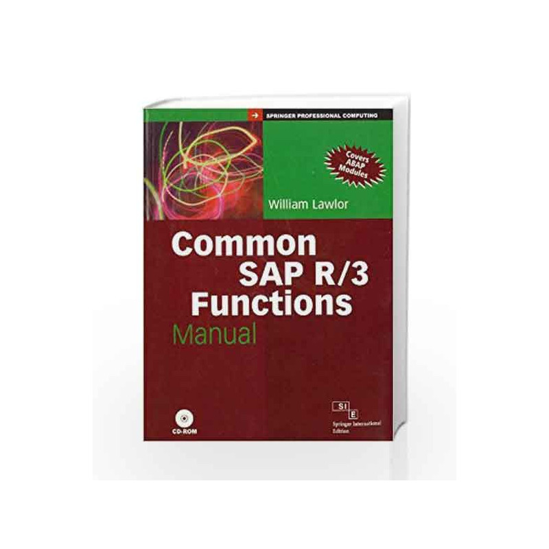 Common SAP R/3 Functions Manual by LAWLOR Book-9788177223637