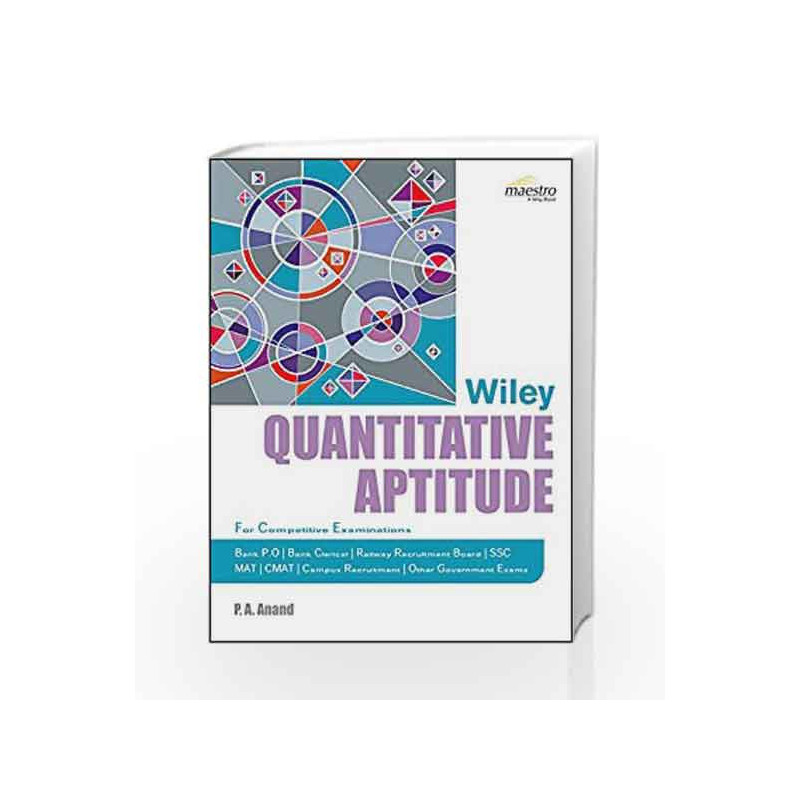 Wiley's Quantitative Aptitude by P.A. Anand Book-9788126549306
