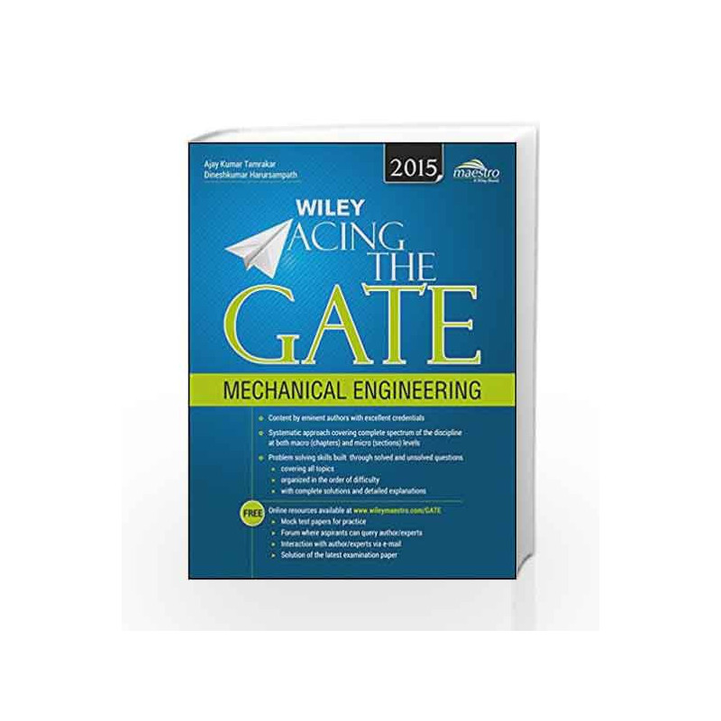 Wiley Acing the GATE Mechanical Engineering (WIND) by Ajay Kumar Tamrakar Book-9788126545421
