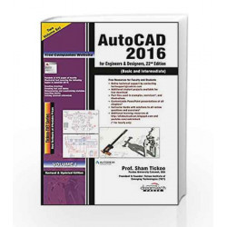 AutoCAD 2016 for Engineers & Designers, Set of 2 Vol, 22ed by TICKOO Book-9789351199113