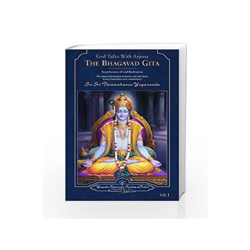 God Talks with Arjuna: The Bhagavad Gita (Set of 2 Volumes) by YOGANANDA Book-9788189535018
