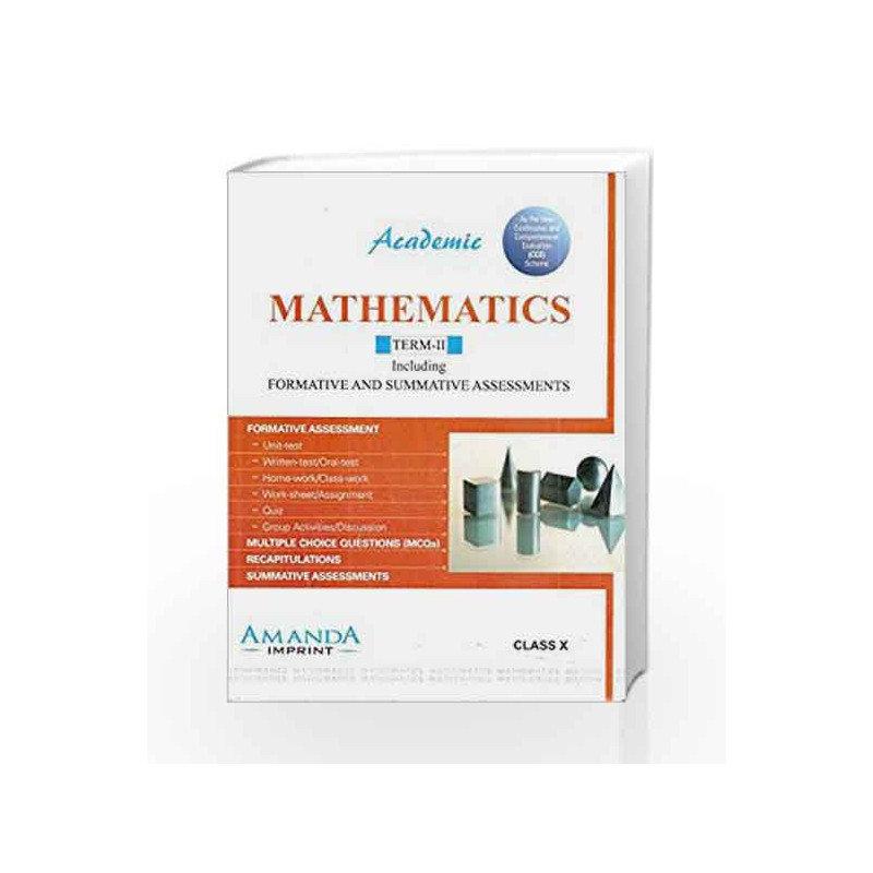 Academic Mathematics Term-II X by R. K. Bansal Book-9789380644257