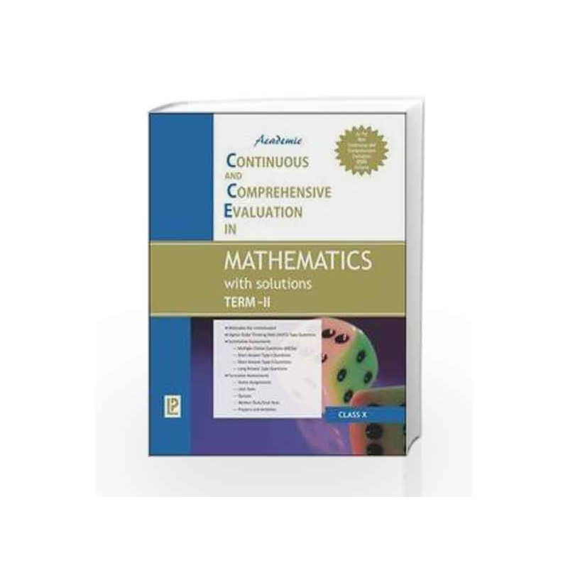Academic CCE in Mathematics with solutions Term-II X by J. B. Dixit Book-9789380644295