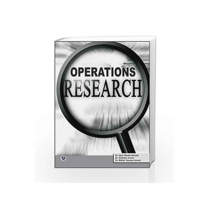Operations Research by Qazi Shoeb Ahmad Book-9789381159651