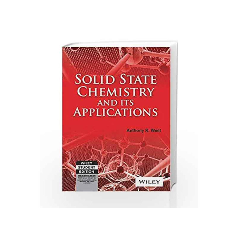 Solid State Chemistry and its Applications by  Book-9788126511075