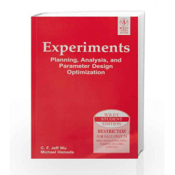 Experiments: Planning Analysis And Parameter Design Optimization by Michael Hamada C. F. Jeff Wu Book-9788126524525