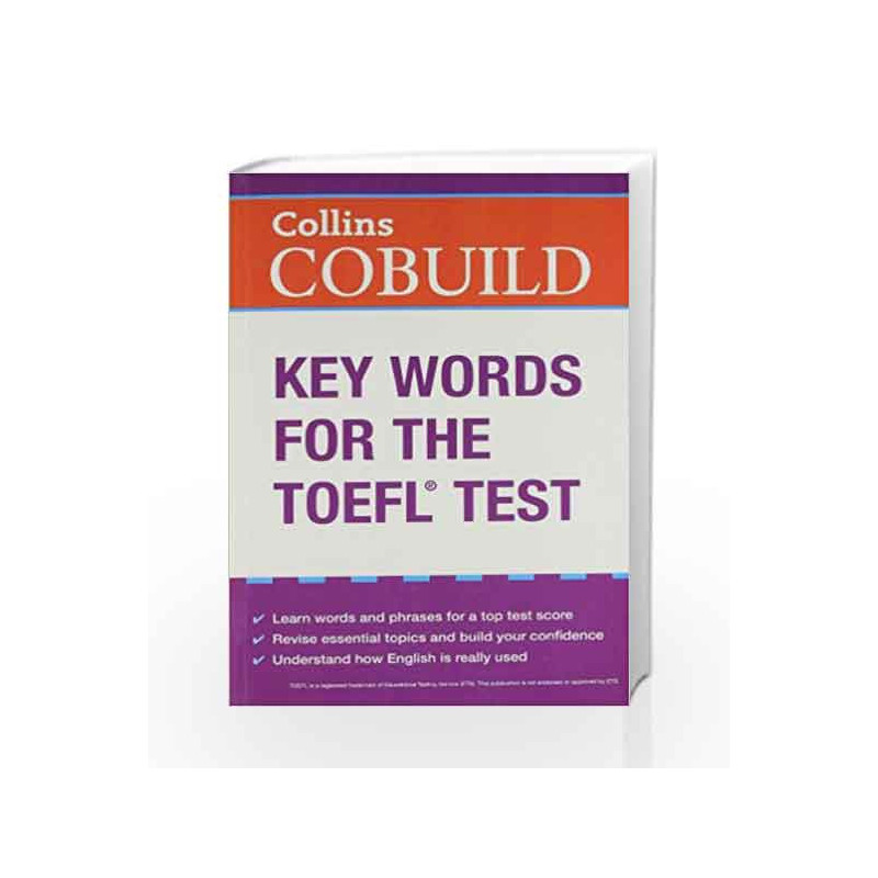 Collins Cobuild Key Words for the TOEFL Test by COLLINS Book-9780007492183