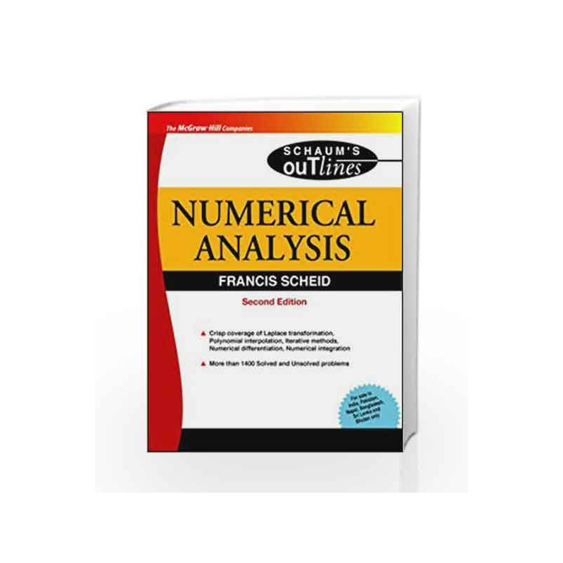 Numerical Analysis - SIE by Francis Scheid Book-9780070085527