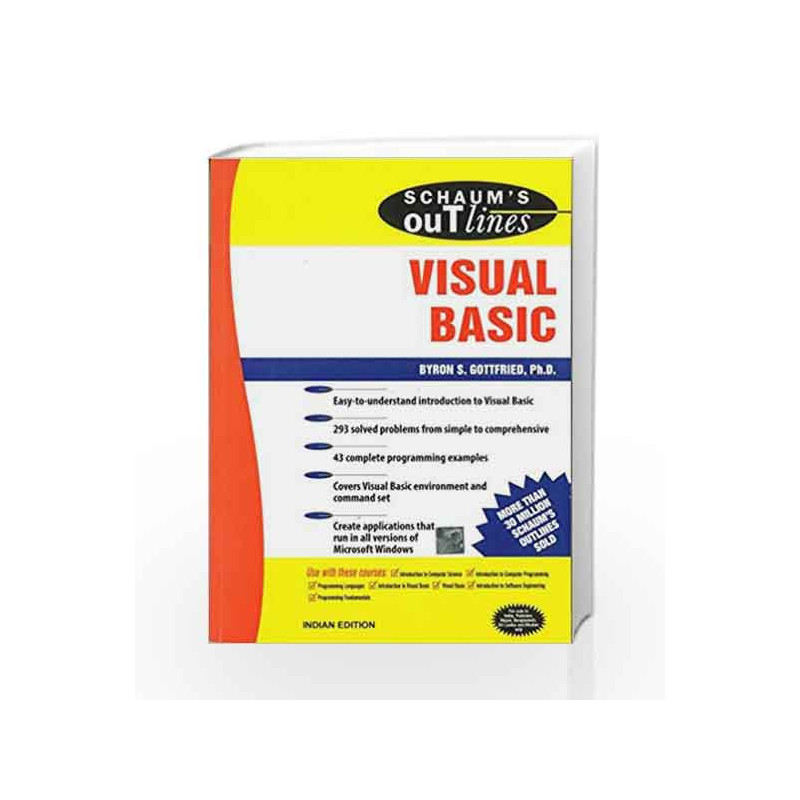 SCHAUM'S OUTLINE OF VISUAL BASIC by Byron Gottfried Book-9780070474390