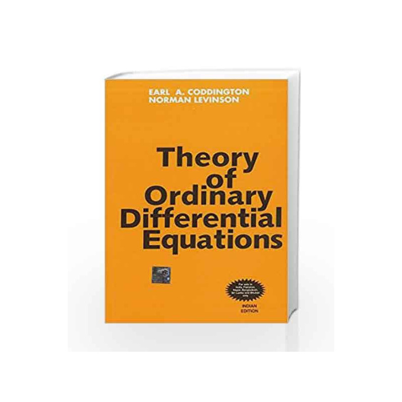 Theory of Ordinary Differential Equations by Earl Coddington Book-9780070992566