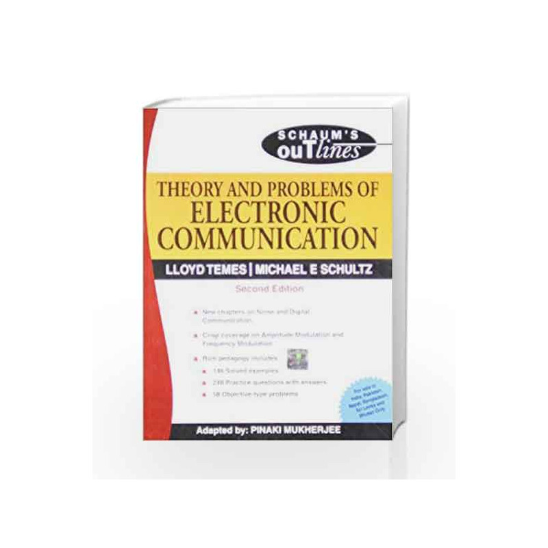 Theory and Problems of Electronic Communication: Schaum's Outlines Series by Lloyd Temes Book-9780070151444