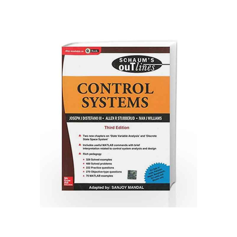 Control Systems (Schaum's Outline Series) by Joseph Distefano Book-9780070681200