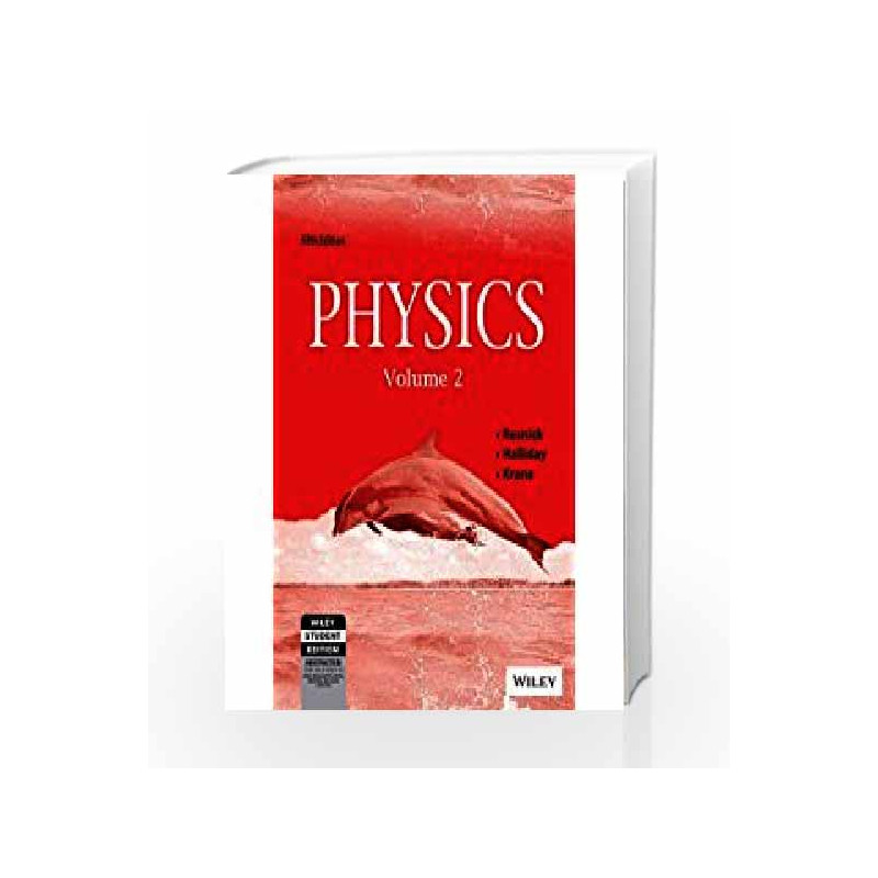 Physics, Vol 2, 5ed by Halliday, Krane Resnick Book-9788126510894