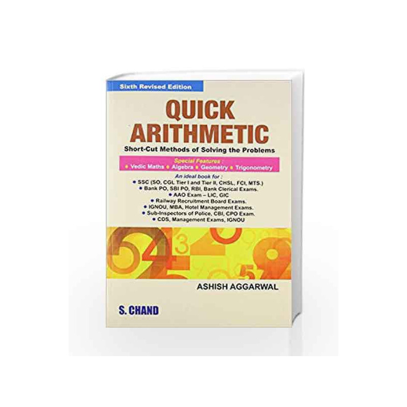 Quick Arithmetic (Old edition) by Aggarwal Ashish Book-9788121923873