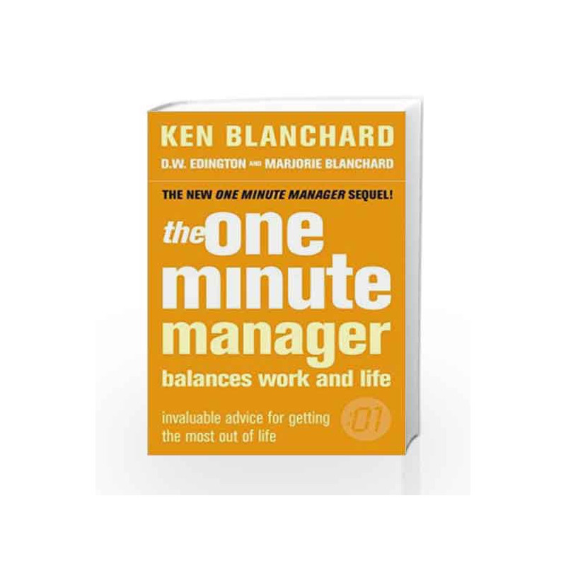 The One Minute Manager Balances Work and Life by Ken Blanchard Book-9780007182114