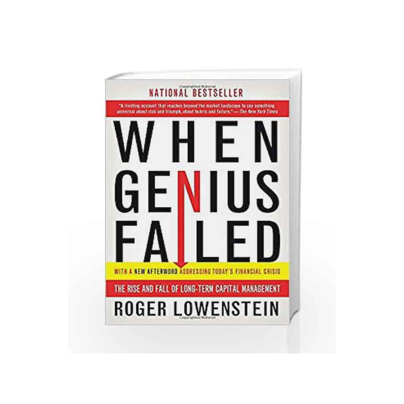 When Genius Failed: The Rise and Fall of Long-Term Capital Management by Roger Lowenstein Book-9780375758256