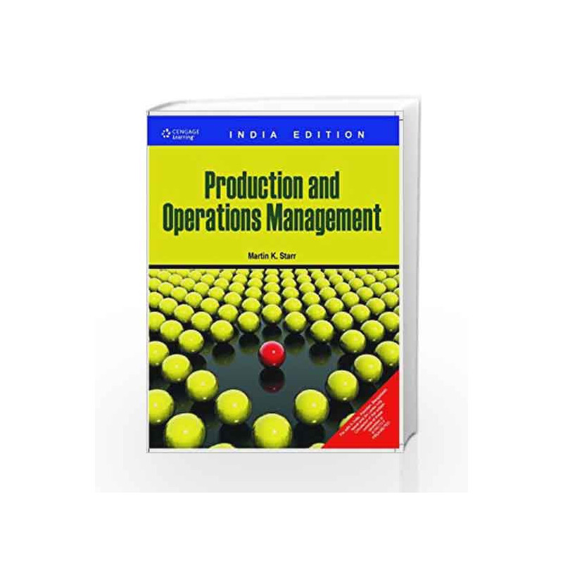 Production and Operations Management by Martin Starr Book-9788131508848
