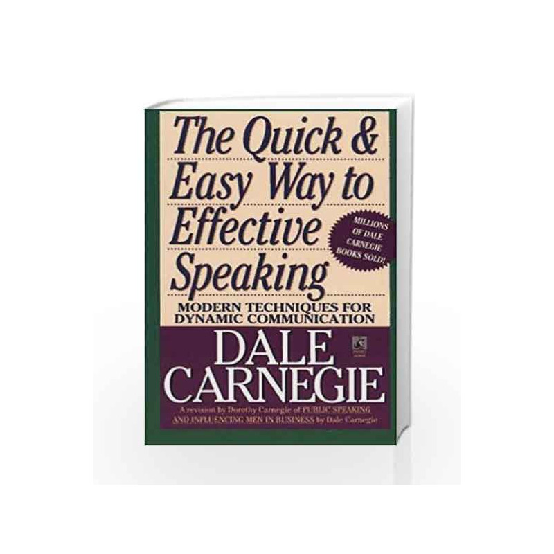The Quick and Easy Way to Effective Speaking by CARNEGIE DALE Book-9780671724009
