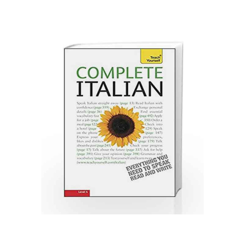 Complete Italian (Teach Yourself - Old Edition) by COGGLE PAUL Book-9781444100129