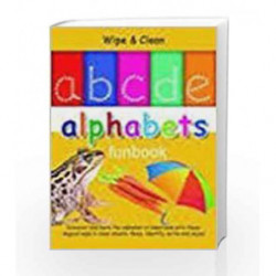 ABCDE Alphabet Funbook Wipe & Clean by Om Books Book-9789382607243