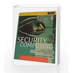 Security In Computing by Pfleeger Book-9788131727256