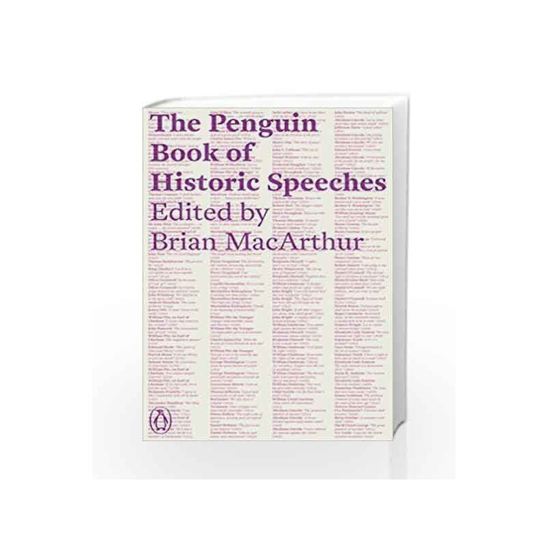 The Penguin Book of Historic Speeches by Macarthur, Brian Book-9780241953266