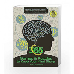 365 Games & Puzzles to Keep Your Mind Sharp (Brain workout) by Kim Chamberlain Book-9781634503556