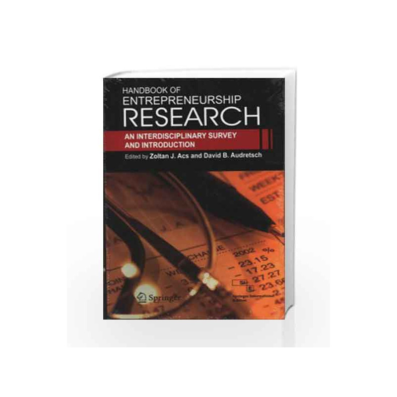 Handbook Of Enterpreneurship Research by Zoltan Book-9788132202363