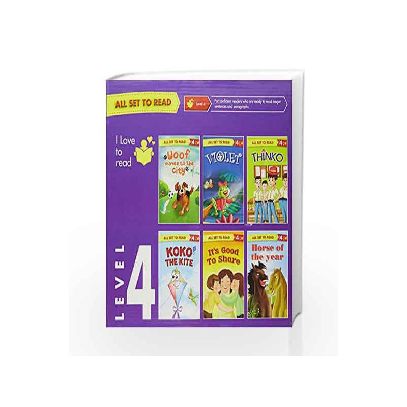 I Love To Read Level 4 Set Of 6 Books by Omkidz Book-9789385031083
