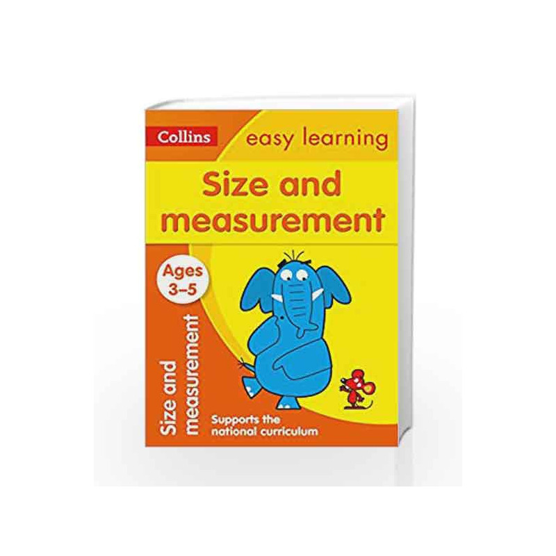 Size and Measurement Ages 3-5: Collins Easy Learning (Collins Easy Learning Preschool) by HARPER COLLINS Book-9780008151584